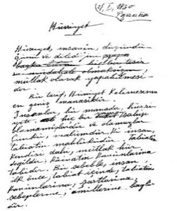 Atatürk'ün El Yazısından 10 Örnek 8