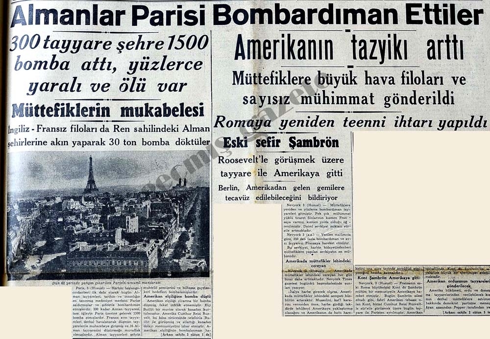 2.Dünya Savaşında Ülkemizdeki Gazete Manşetleri 24