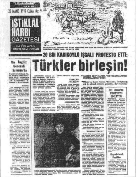 1919 Sultanahmet Mitinginden Görüntüler ve Gazete Manşetleri 8