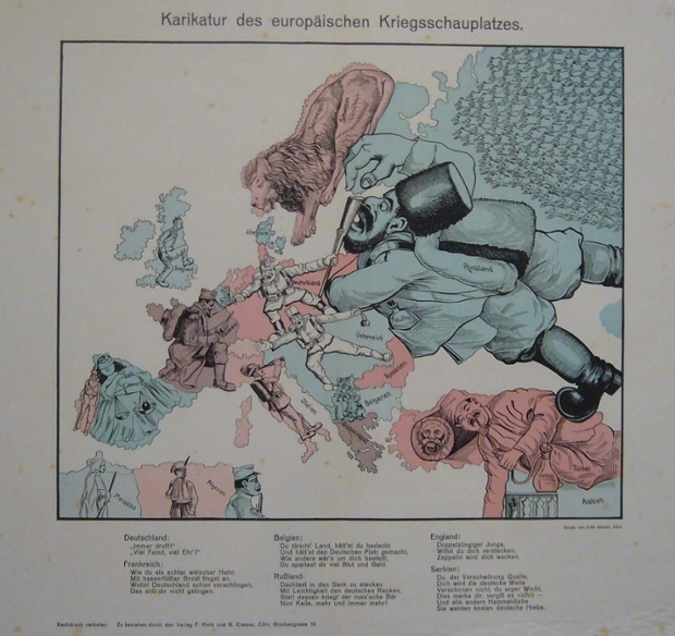 1. Dünya Savaşında Ülkelerin Durumunu Anlatan Çizimler 8