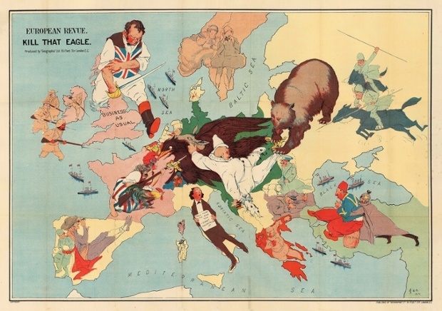 1. Dünya Savaşında Ülkelerin Durumunu Anlatan Çizimler 9