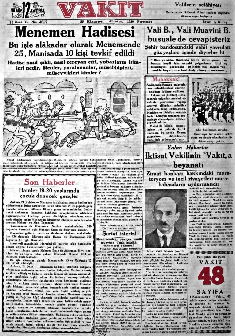 1919-1942 Yılları Arasında Yayımlanan Gazete Manşetleri 9