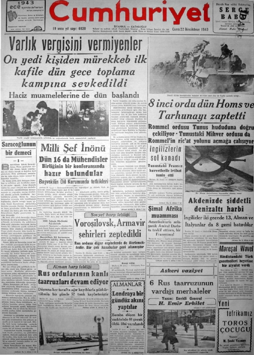 1943-1950 Yılları Arası Gazete Manşetleri 2