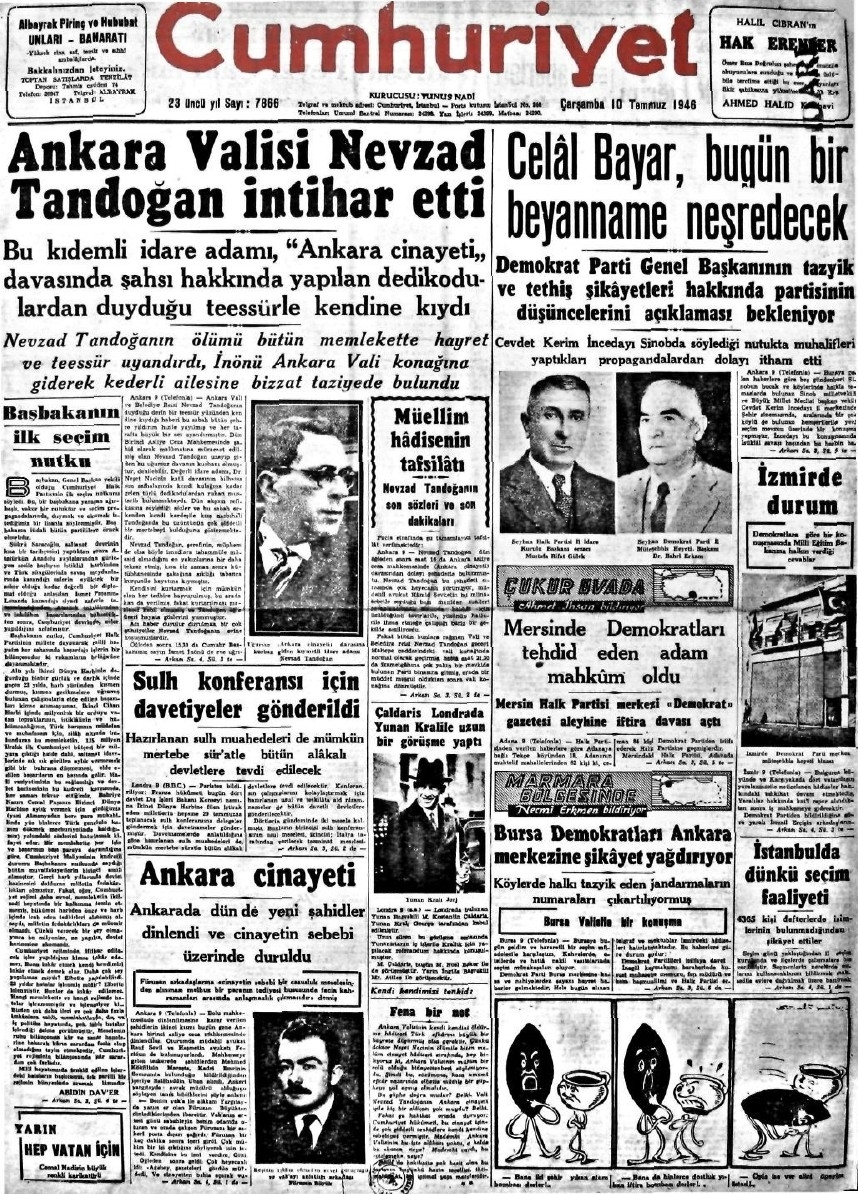 1943-1950 Yılları Arası Gazete Manşetleri 23