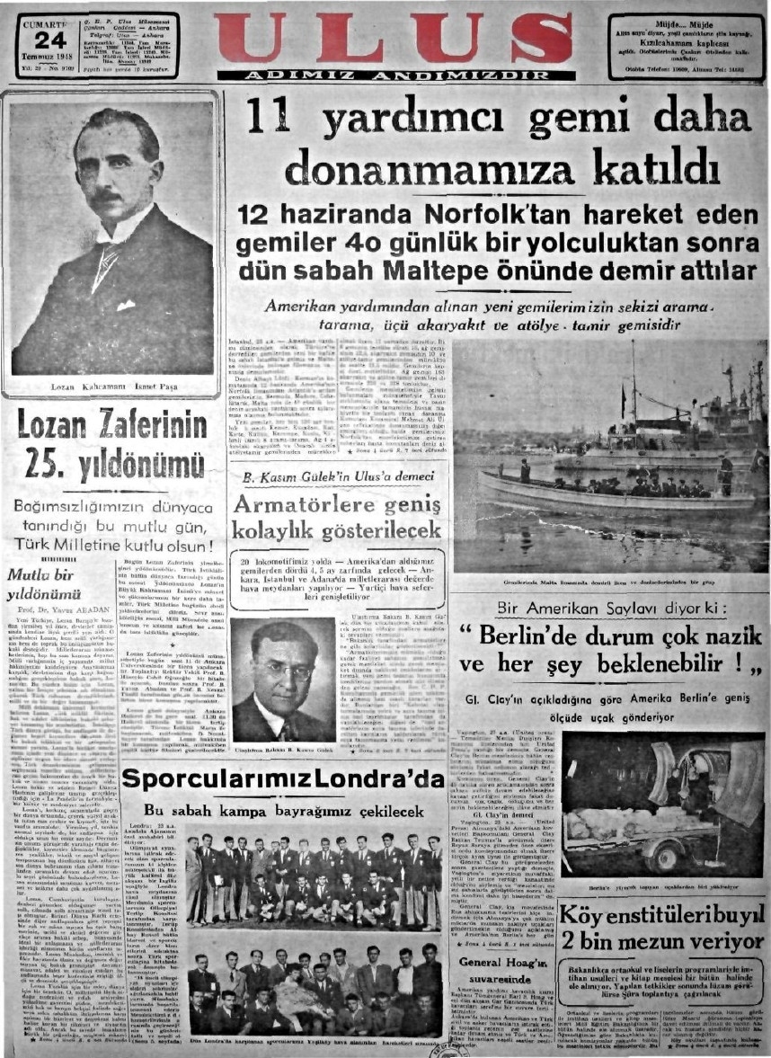 1943-1950 Yılları Arası Gazete Manşetleri 33