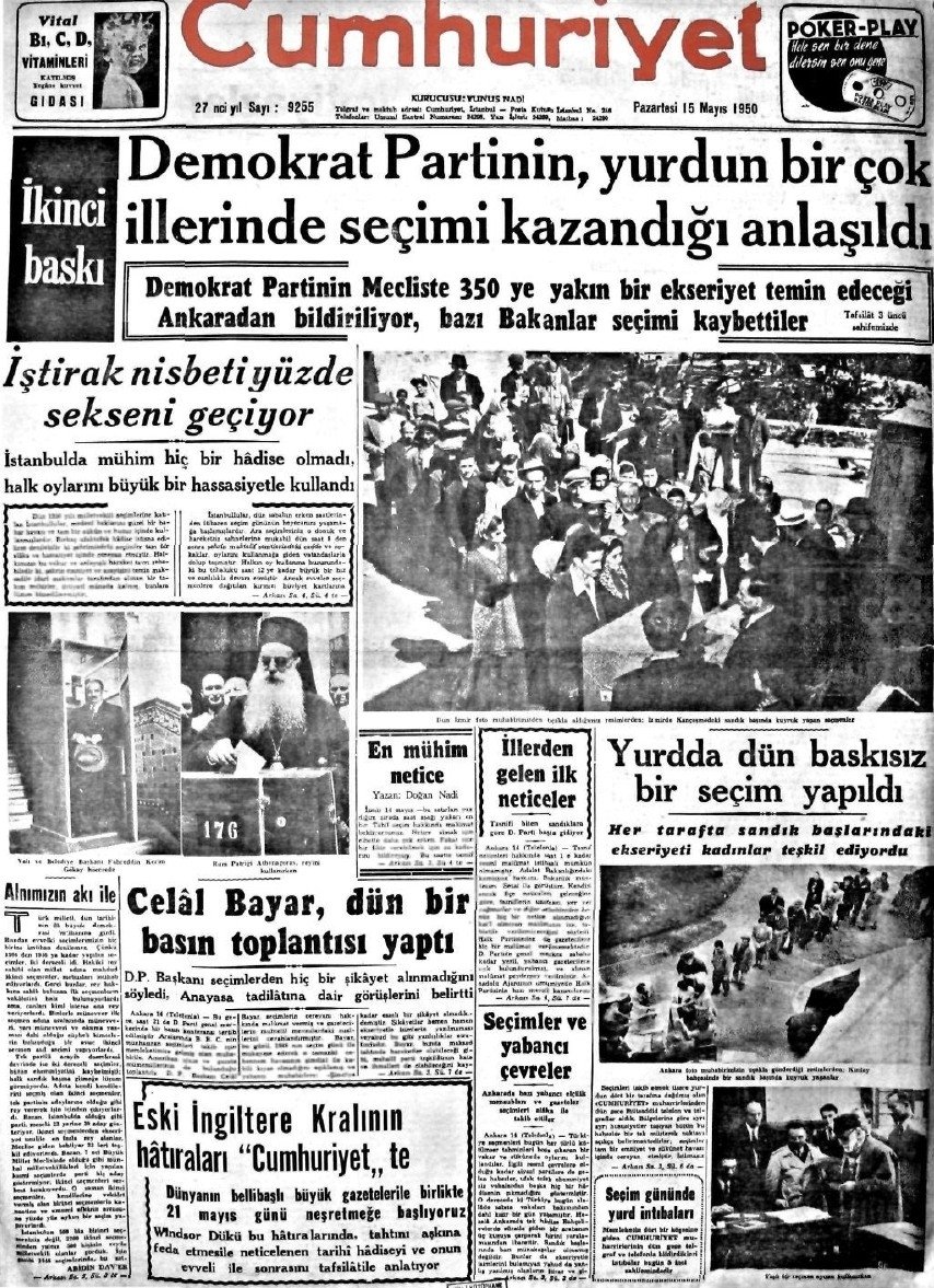 1943-1950 Yılları Arası Gazete Manşetleri 35