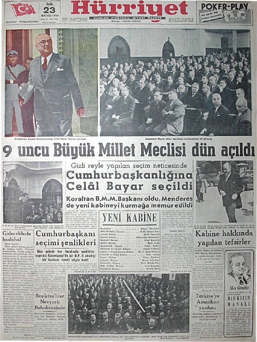 1943-1950 Yılları Arası Gazete Manşetleri 37