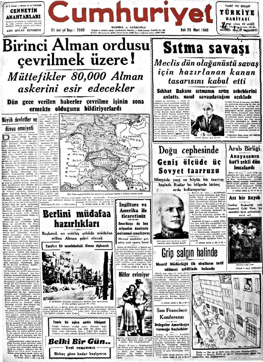 1943-1950 Yılları Arası Gazete Manşetleri 9
