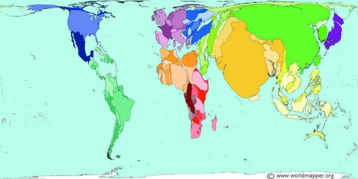 Farklı Amaçlarla Yapılmış 10 Dünya Haritası 10