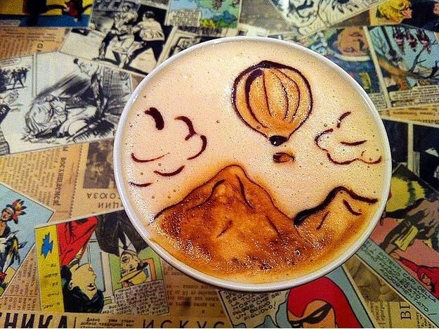 Kahve Köpüğüyle Sanat Harikaları 10