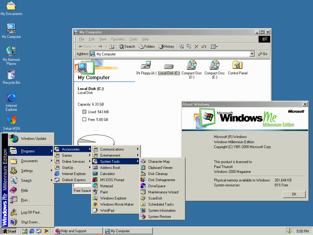 Geçmişten Günümüze Windows 6