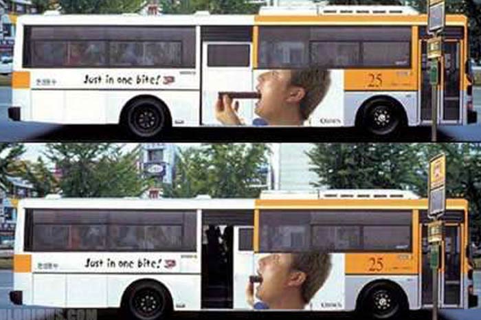 Birbirinden Yaratıcı Tasarıma Sahip Otobüs Reklamları 5