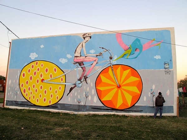 Duvarları Renklendiren Bisiklet Grafitileri 3
