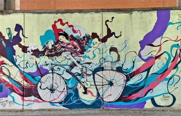 Duvarları Renklendiren Bisiklet Grafitileri 8