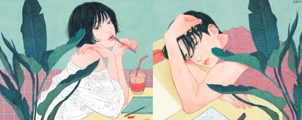 Koreli Sanatçıdan Romantik İllüstrasyonlar 13