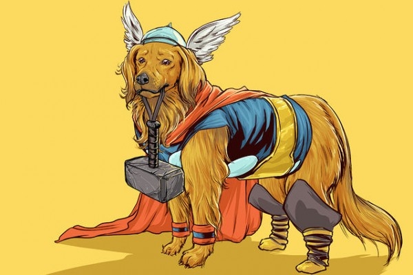 Marvel Karakterleri Sevimli Köpeklerle Birleşti 19