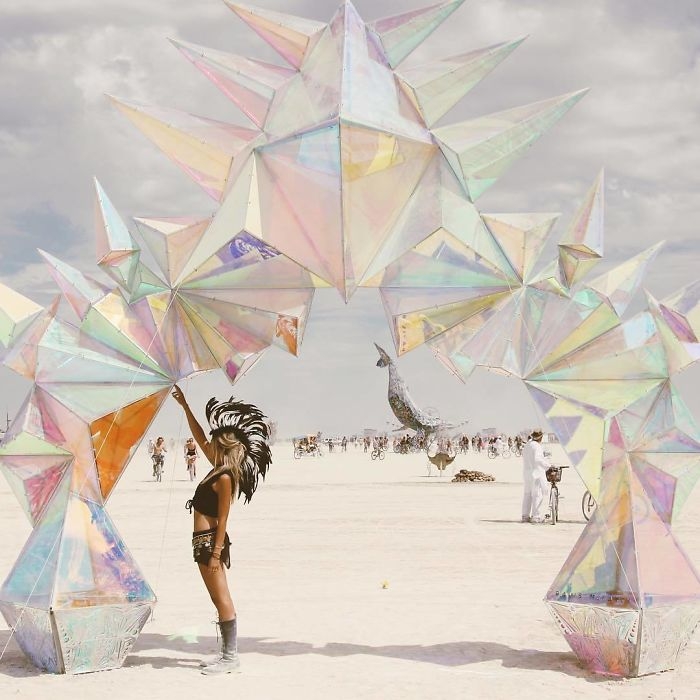 Burning Man 2017'den Renkli Kareler 17