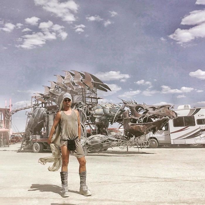 Burning Man 2017'den Renkli Kareler 27