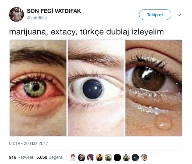 Türkçe Dublaja Nefret Kusan Tweet'ler 1