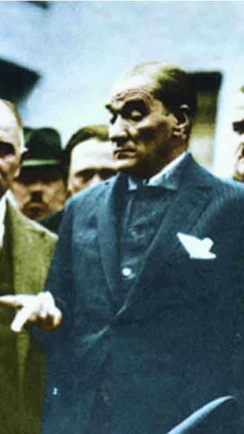 Renklendirilmiş Atatürk Fotoğrafları Çok Özel Resimler 17