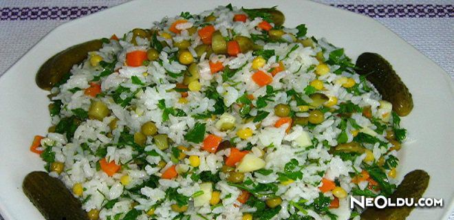 Naneli Pirinç Salatası Tarifi