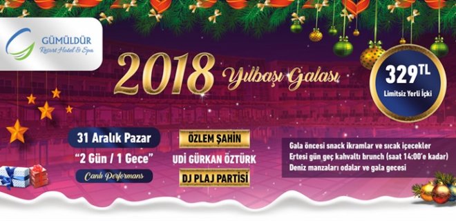 2018 Yılbaşı Programı İzmir Gümüldür Resort Hotel Özlem Şahin Konseri