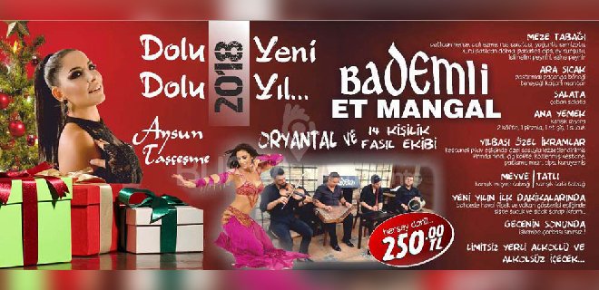 2018 Yılbaşı Programı Bursa Bademli Et Mangal Aysun Taşçeşme Konseri