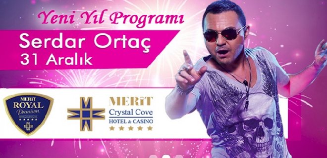 2018 Yılbaşı Programı Kıbrıs Merit Crystal Cove Hotel Serdar Ortaç Konseri