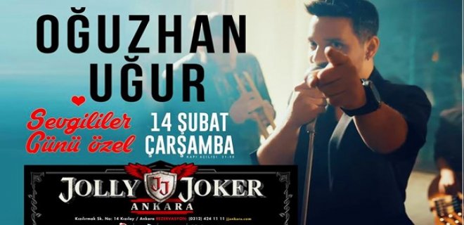 14 Şubat 2018 Sevgililer Günü Jolly Joker Ankara Oğuzhan Uğur Konseri