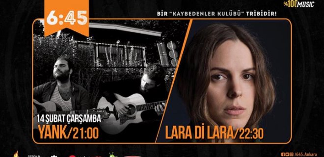 14 Şubat 2018 Sevgililer Günü 06:45 KK Ankara Yank & Lara Di Lara Konseri