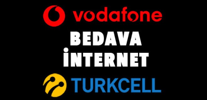 Bedava Turkcell & Vodafone İnternet Paketleri 2018