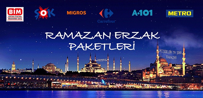 Ramazan Erzak Koli Fiyatları-Carrefour, Bim, Migros, Metro