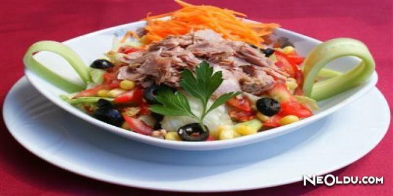Ton Balıklı Bozcaada Salatası Tarifi