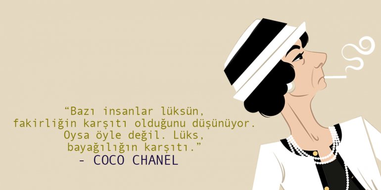 Coco Chanel'in Hayatı ve Sözleri
