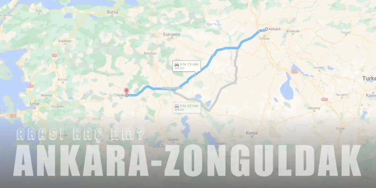 Ankara Zonguldak Arası Kaç Km ve Kaç Saat? | Yol Tarifi
