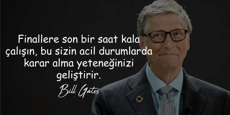 Bill Gates Sözleri | Etkileyici Başarı Sözleri